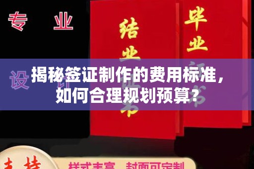 屏山揭秘签证制作的费用标准，如何合理规划预算？